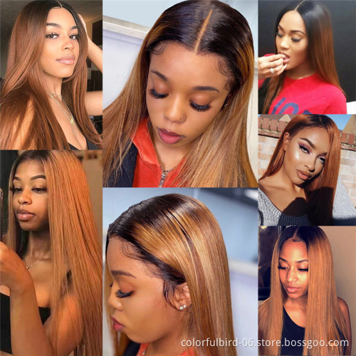 ombre U Part Wigs Human Hair Brazilian 32 inch  1b/30 Hair Straight Wigs For Black Women Remy 100% human Hair Wig